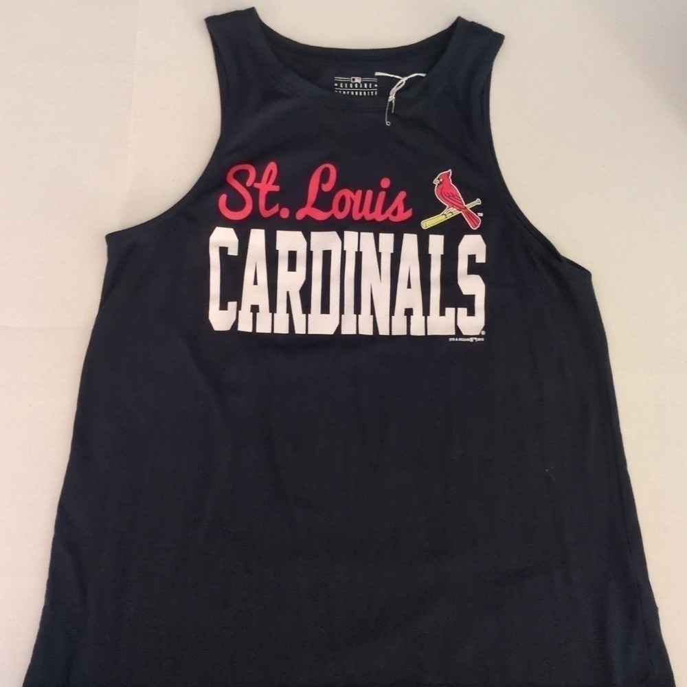 St Louis Cardinals tank top navy and red Women’s size small. NWOT